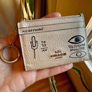 Coach X Jean Michel Basquiat Mini Skinny Id Case
